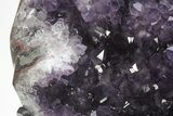 Sparkly Amethyst Geode With Metal Stand - Excellent Color #233912-2